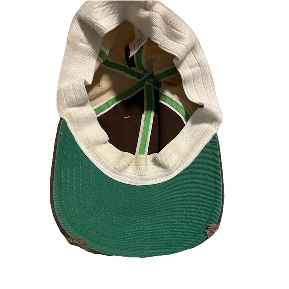 Lucky Charms Cereal Brown Distressed Baseball Hat Elastic Fitted OSFM - Picture 3 of 4
